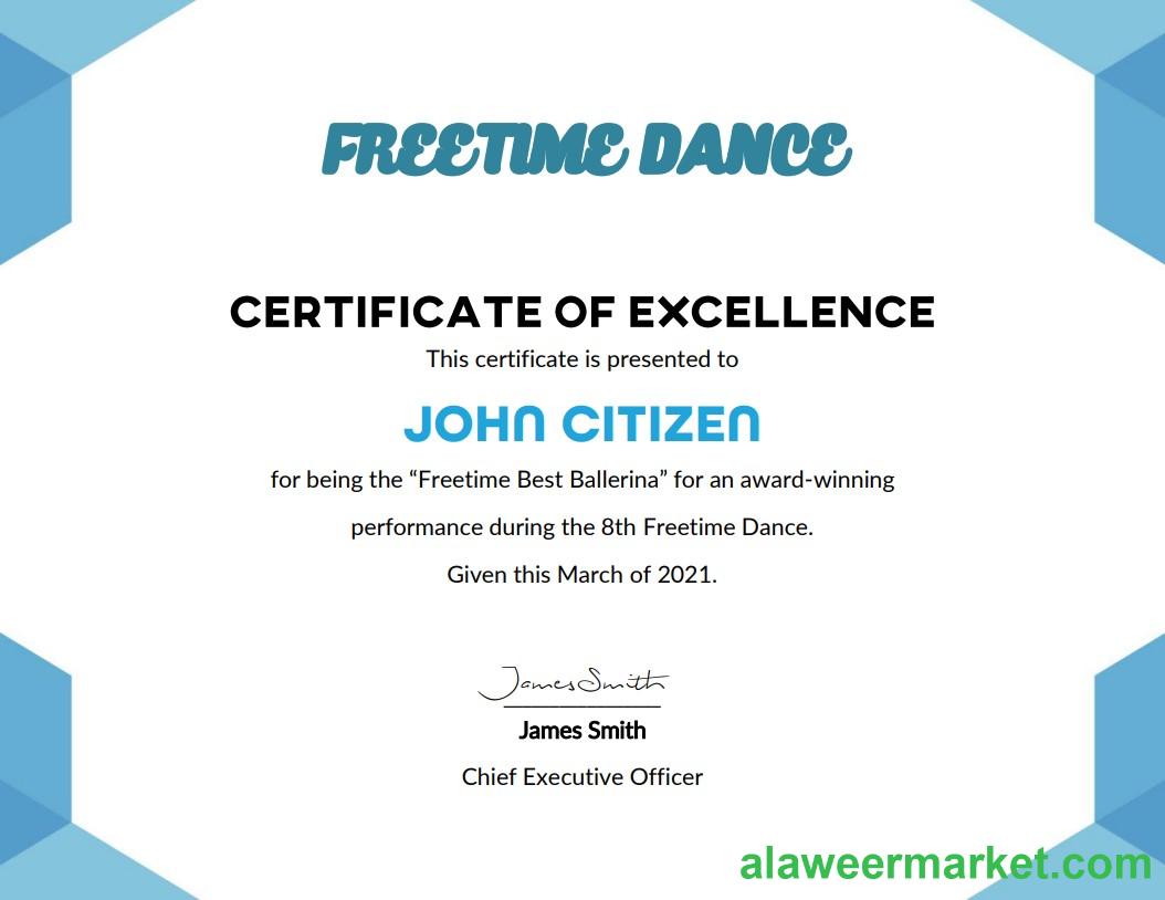 USA Best Performance Cert